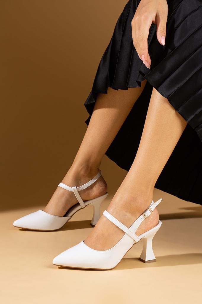 Pointed Toe Heeled Women's Shoes 018-811-24 Patent Leather