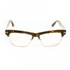 Tom Ford Eyeglasses Square Full Rim  Havana Gold Frame And Clear Demo Lenses Ft 