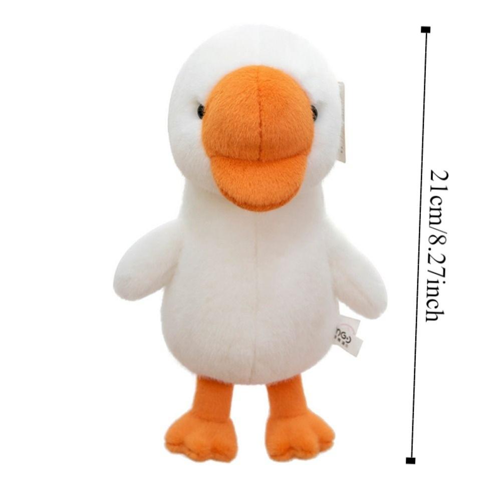 Interactive Dog Animals Plush Toys Fluffy Simulated Great White Goose Dolls  Decoration Gifts