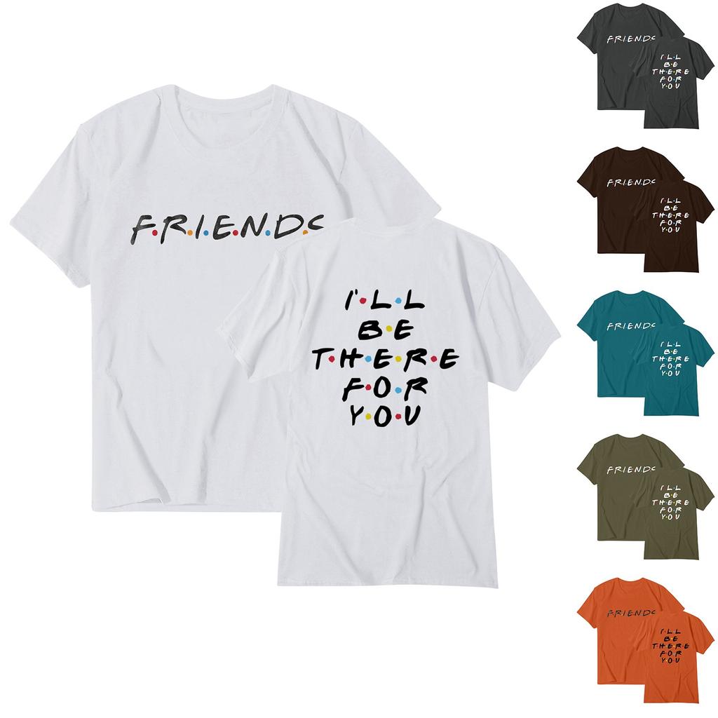 Women Fashion Casual Tops Printed Short Sleeve Shirts Round Neck Pullover T Shirts