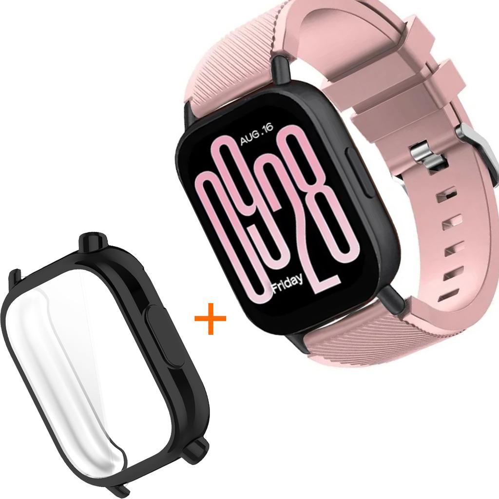 Silicone Strap With TPU Case For Xiaomi Redmi Watch 5 Active Lite Smart Watch Wrist Band And Case For Redmi Watch 5 Active Lite