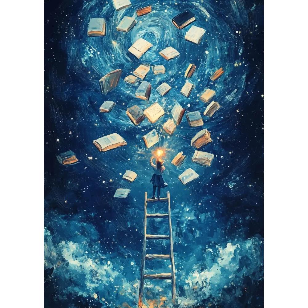 Abstract Van Gogh Landscape Poster Prints Sydney Opera House Starry Night Canvas Painting Wall Art for Living Room Home Decor