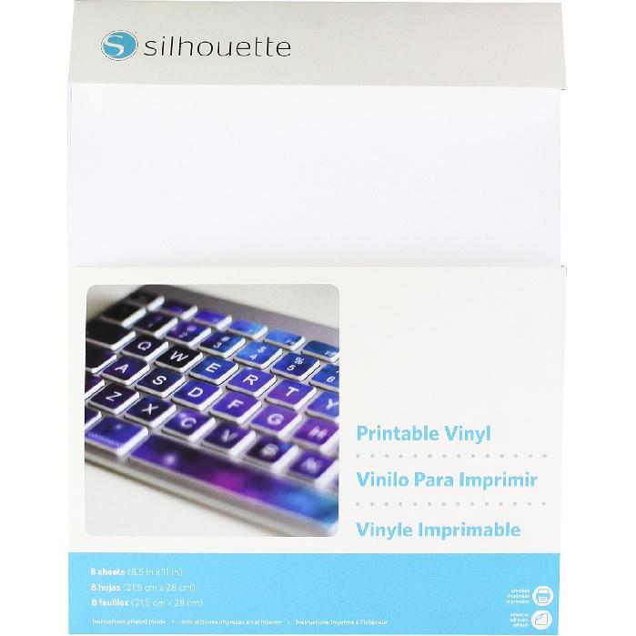 Silhouette Vinyl-Print 8.5 in x 11 in Silhoeutte Printable Vinyl 8.5 in x 11 in