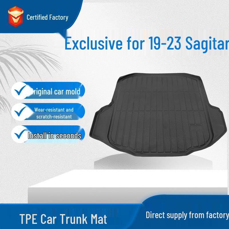 19-23 Model Volkswagen Sagitar Trunk Mat - Full Surround TPE Tail Box