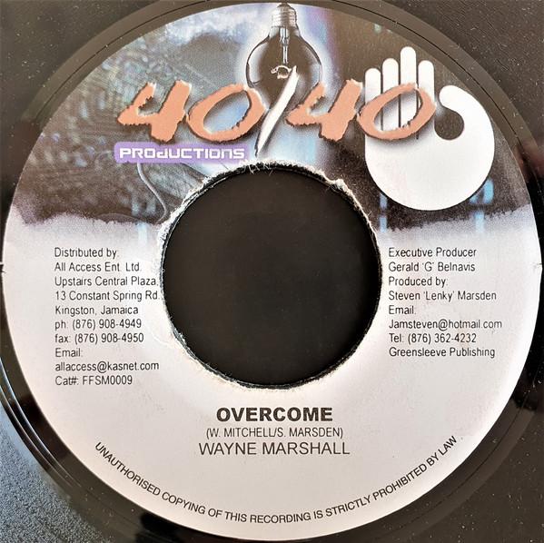 7inch Record WAYNE MARSHALL - Overcome FFSM0009 40/40 Productio 2002 Jamaica Reggae, Ska & Dub Used