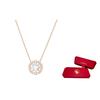 Swarovski Sparkling Heart Crystal Necklace Women necklace Rose-Gold 5272364