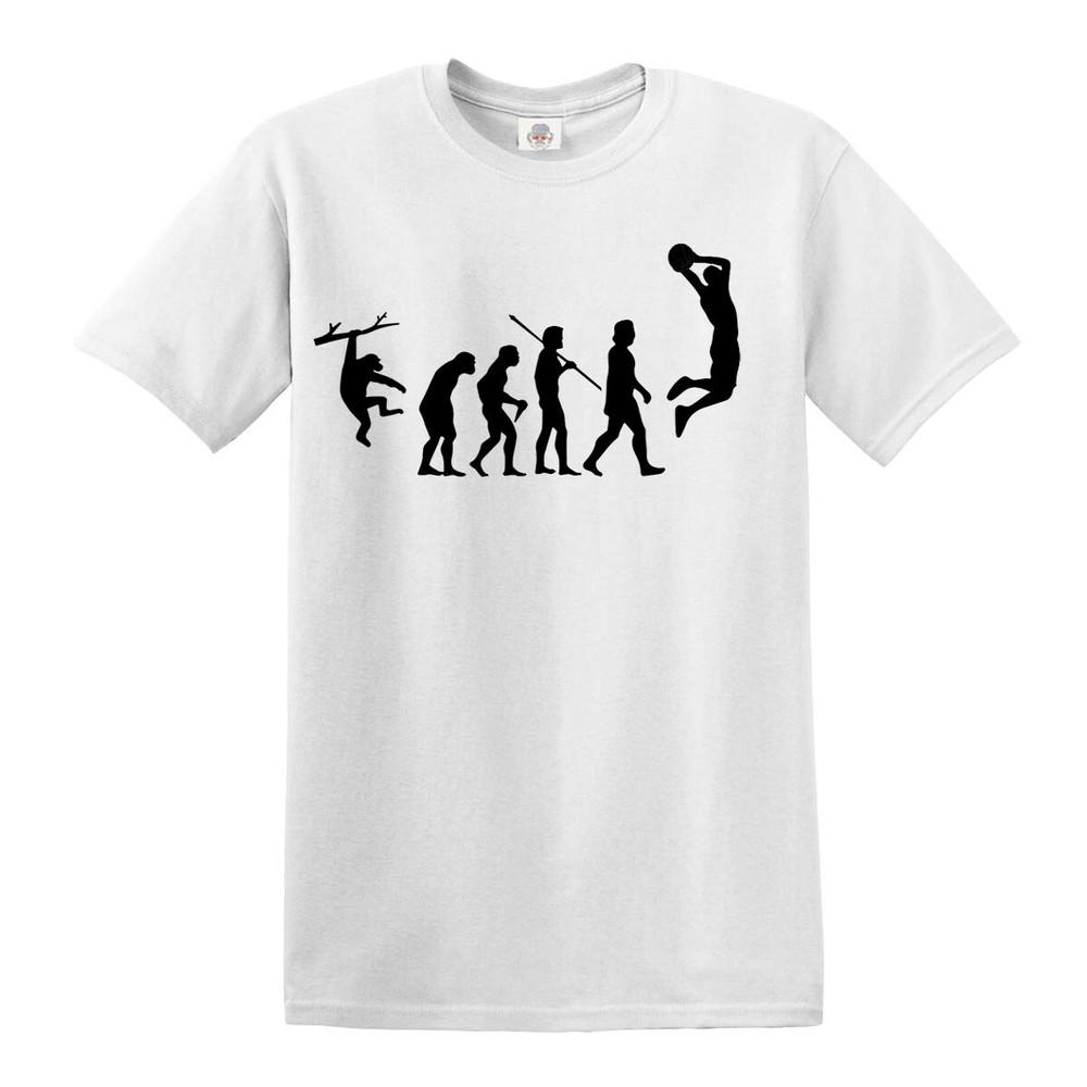 The evolution of basketball tshirt funny christmas gift top tee tshirt 2XL