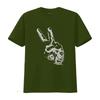 Peace Out Hand Sign T Shirt Artistic Design Pacifist Victory Humanist  Vintage Washed Fashion Comfortable Homme