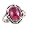 Natürlicher Granat Edelstein Handgefertigt 925 Massiver Sterling Silber Geschenk Ring S.9 T5b41