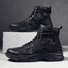 Herren High Top Stiefel Herbst Winter Herrenschuhe Arbeitssicherheit Sneaker Winter Outdoor Casual Sport Sneaker Männliche Stiefeletten