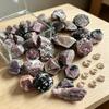 Natural Red Corundum Stone for Jewelry Making UV Fluorescence Reaction Real Ruby Precious Stone Specimen Mineral Healing Stones Decoration Stone