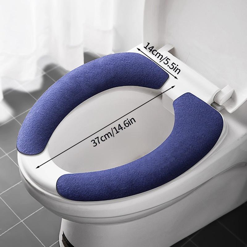 Universal Toilet Seat Cover Toilet Seat Cover Pad Bathroom Warmer Seat Lid Cover Toilet Sticker Home Bathroom Supplies