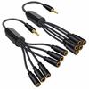 1 bis 5/6 Wege 3,5mm 1/8 Zoll TRS Stecker auf Buchse Kabel 3,5mm Stereo Y-Splitter Verlängerungskabel 3,5mm Splitter Verlängerungskabel