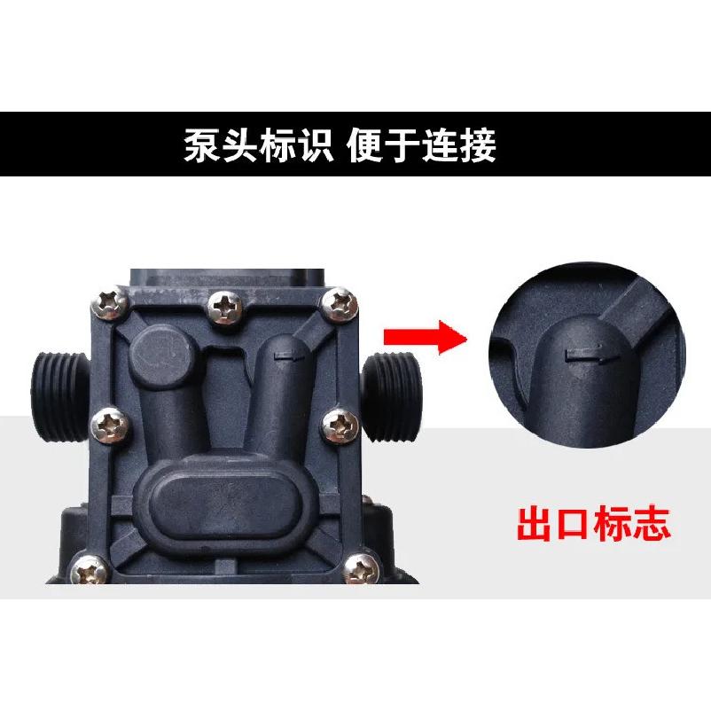 12V 24V 120W 130PSI 10L / Min Water High Pressure Diaphragm Self-priming Pump Sprayer Car Wash