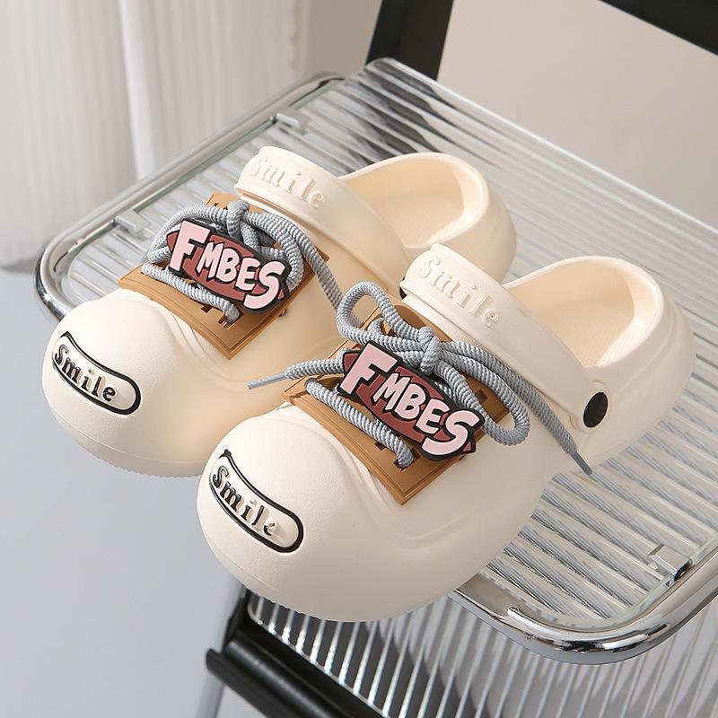 

Туфли с отверстиями, большие головки, милые, крутые, пряные, сумка, веревка, кружево, дышащие, удобные, мягкие, сандалии на платформе (с аксессуарами) садовая обувь 36-37 белый