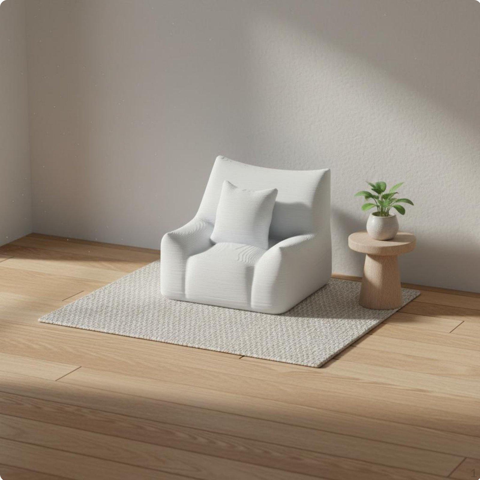 Miniature Single Sofa Realistic Design 1:12 Scale Armchair for Collectors, Hobbyists, Diorama Orange