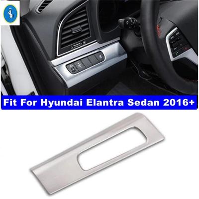 Matte Car Headlight Headlamp Switches Buttons Decor Frame Cover Trim For Hyundai Elantra Sedan 2016 - Interior Accessories