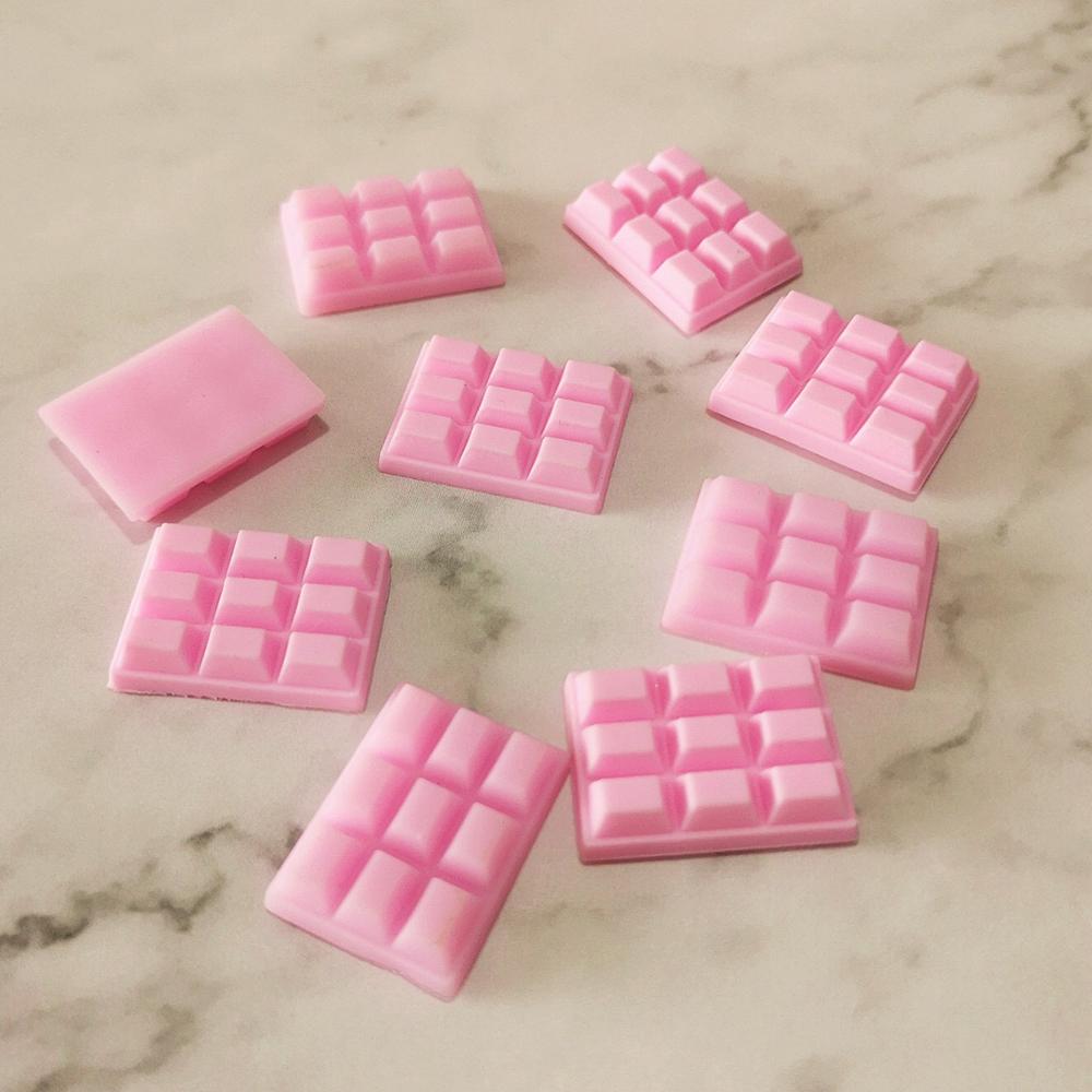 10 stücke 23*16mm Mix Schokolade Polymer Schleim Box Spielzeug Für Kinder Charms Modellierung Ton DIY Kit Zubehör Kinder