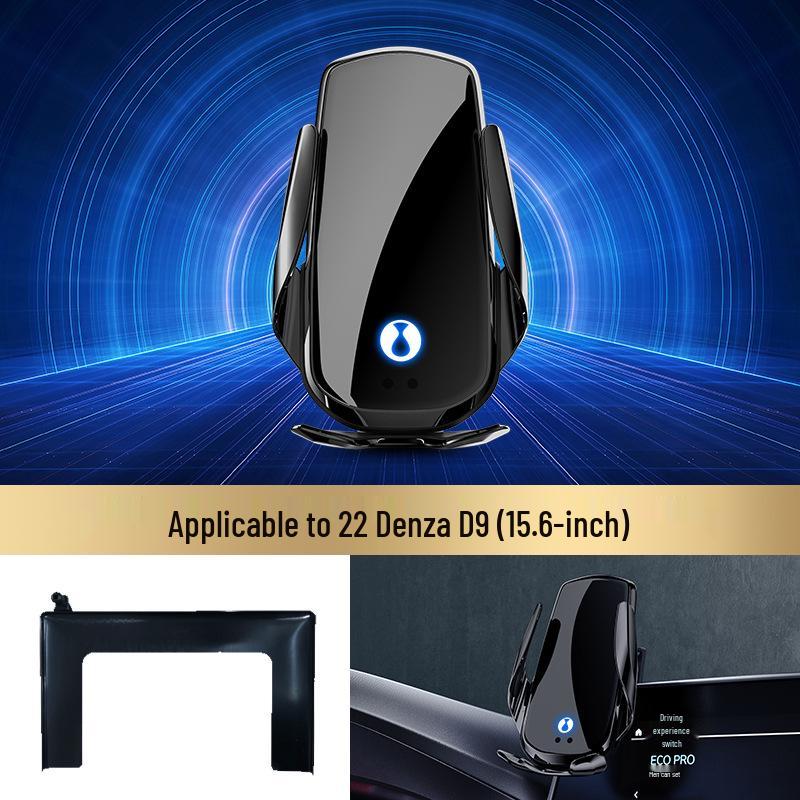 Uchwyt na telefon z ładowaniem bezprzewodowym Denza D9 i Stojak do nawigacji samochodowej