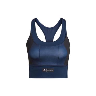 X Marimekko Collaboration Color Block Medium Support Sports Bra Women Underwear Blue HH7313