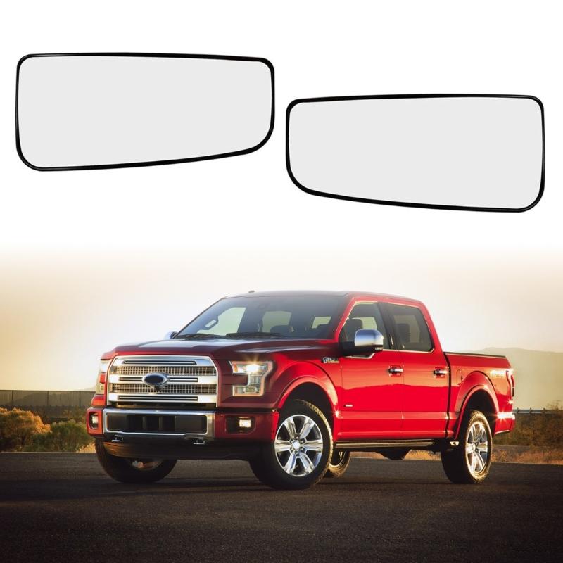 Compatible for F150 F250 F350 Rear View Reflector Glass Lens Wide Angles with Heating Anti Glare Waterproof Accessories