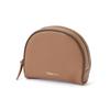 Francfranc Two-Tone Round Pouch, Brown