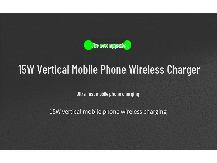 Foldable 15W Wireless Charger Stand for Apple Phone - Desktop Fast Charger