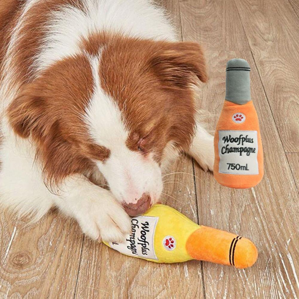 

Beer Bottle Shaped Beer Bottle Dog Toys Bite-Resistant Bottle Dog Chew Toy Portable Puppy B