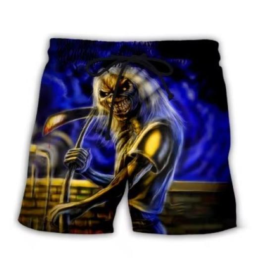Retro Vintage Skull Skeleton Ghost Gothic Horror Boxing Muay Thai Kickboxing Shorts 3D Print Training Unisex Men Women Fitness Gym Sport Workout