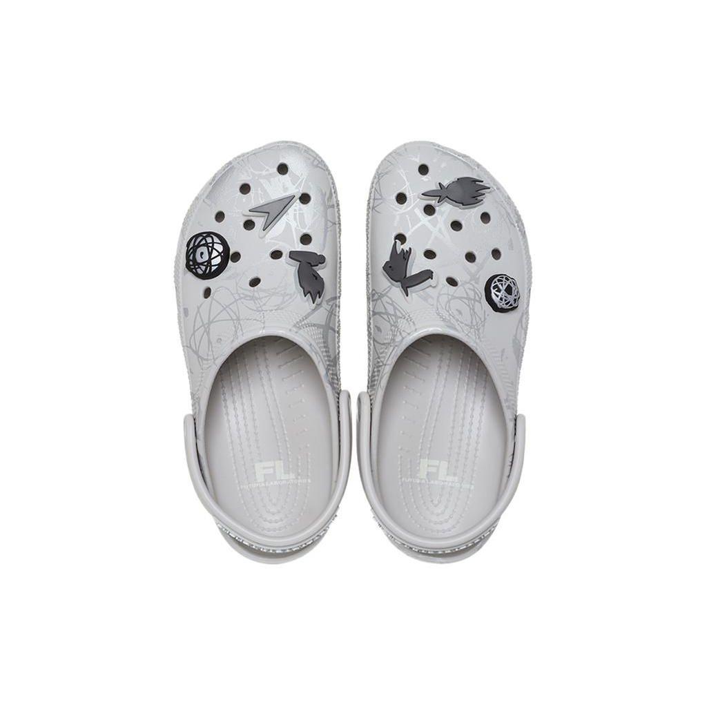 Futura Laboratories x Crocs Classic Clogs Pērļu Balts Unisex Čības 209622-101