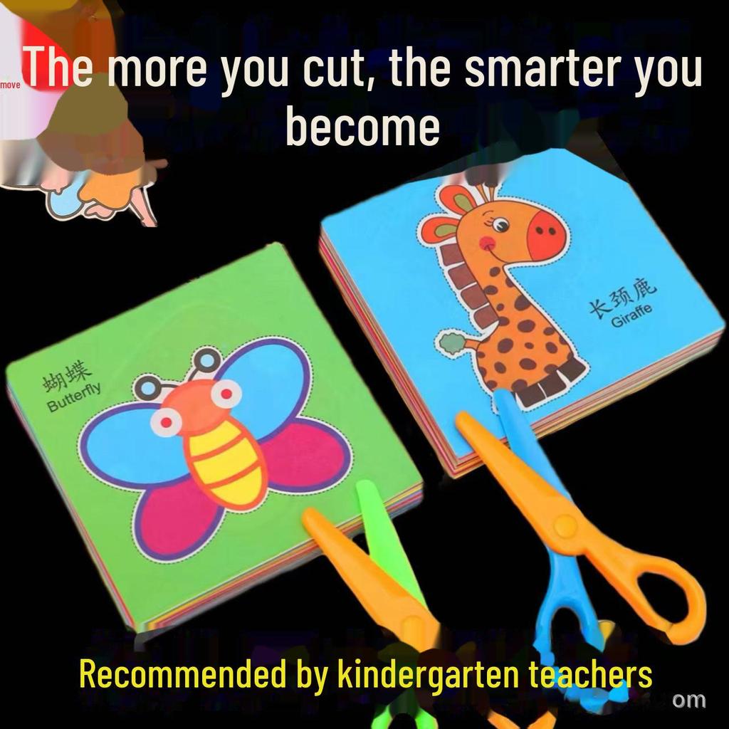 Fun Educational Paper Cutting Craft Set for Kids 3-6 Years