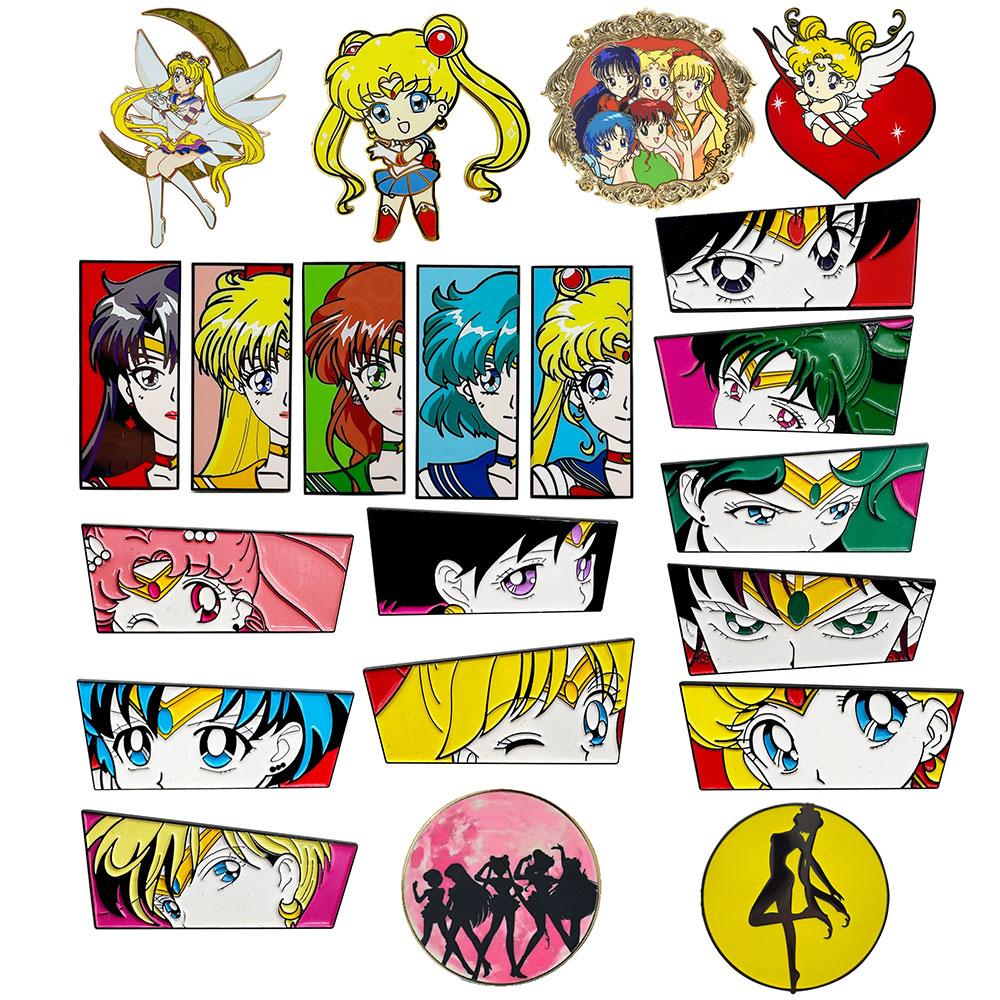 Classic Japanese Anime Girls Sailor Moon Lapel Pins for Backpack Enamel Pin Women's Brooch Badges for Clothes Jewelry Accessorie