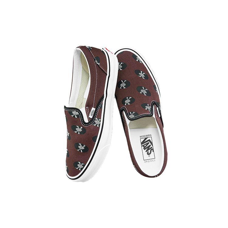 Wacko Maria X Vans OG Classic Slip-On Brown Records Unisex Sneakers VN0A45JK595