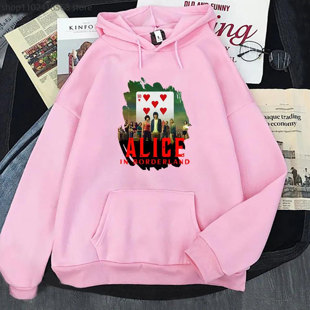 Anime Alice In Borderland Sweatshirt Usagi Arisu Kuina Chishiya Hoodie Spring/Autumn Winter Clothes Men Hoodies