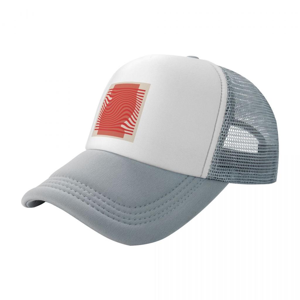 Bauhaus Retro Art Deco architecture discipline from Berlin Germany Available in posters etc Red Swirl Baseball Cap