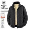 VANCAMEL Men's Thickened Fleece-Lined Stand Collar Padded Jacket