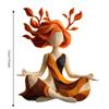 Harz Beruhigende Skulpturen Yoga Mädchen Innere Harmonie Figur Zen Meditierende Statue Meditationsraum