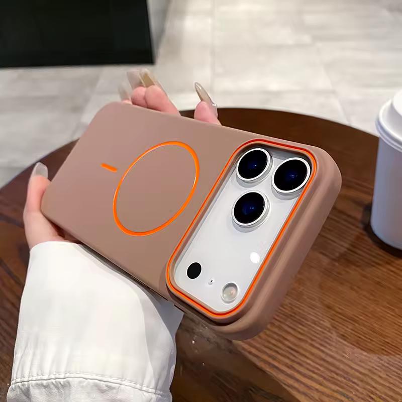 Luxury Magnetic Matte Soft Phone Case For iPhone 17 Pro Max Air 16 E 15 14 13 12 11 Shockproof Magsafe Wireless Charging Cover