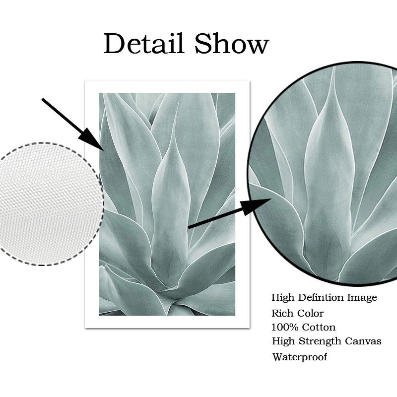Palm Leaves Plant Art Canvas Painting Aloe Botanical Posters and Prints Modular Wall Pictures for Living Room Home Decoration