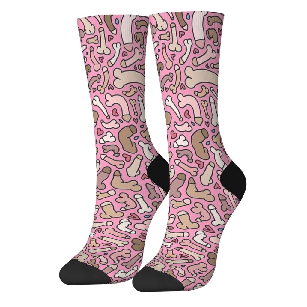 Dick's penis fashion new favorite print unisex soft skin-friendly breathable elastic Harajuku style daily wear medium soc socks