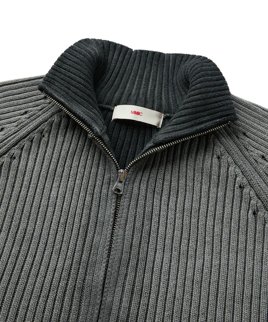 MMIC Musk Zip-Up Knit (Black)