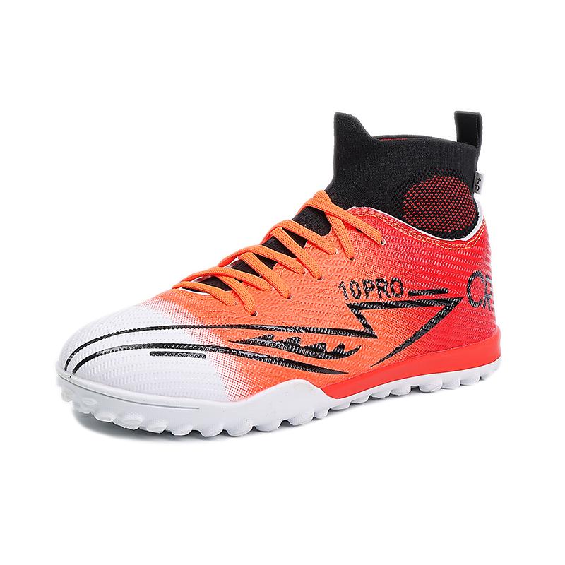 Childrens Football Shoes High Gang TF Original Social Artificial Grass Indoor Anti Slip Training Match Specific Football Boots