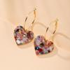 Trendy Japanese-Korean Style Women's Heart Stud Earrings - Versatile and Simple Ear Pendants