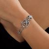Halloween Gothic Exaggerated Skull Skeleton Bracelets for Women Men Creative Punk Skull Ring Hand Bracelets Charms Jewelry