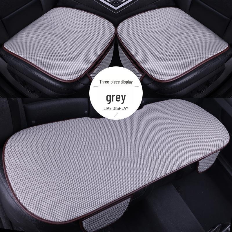 Ice Silk Summer Car Seat Cushion Set - Non-slip, Breathable, Universal for All Seasons