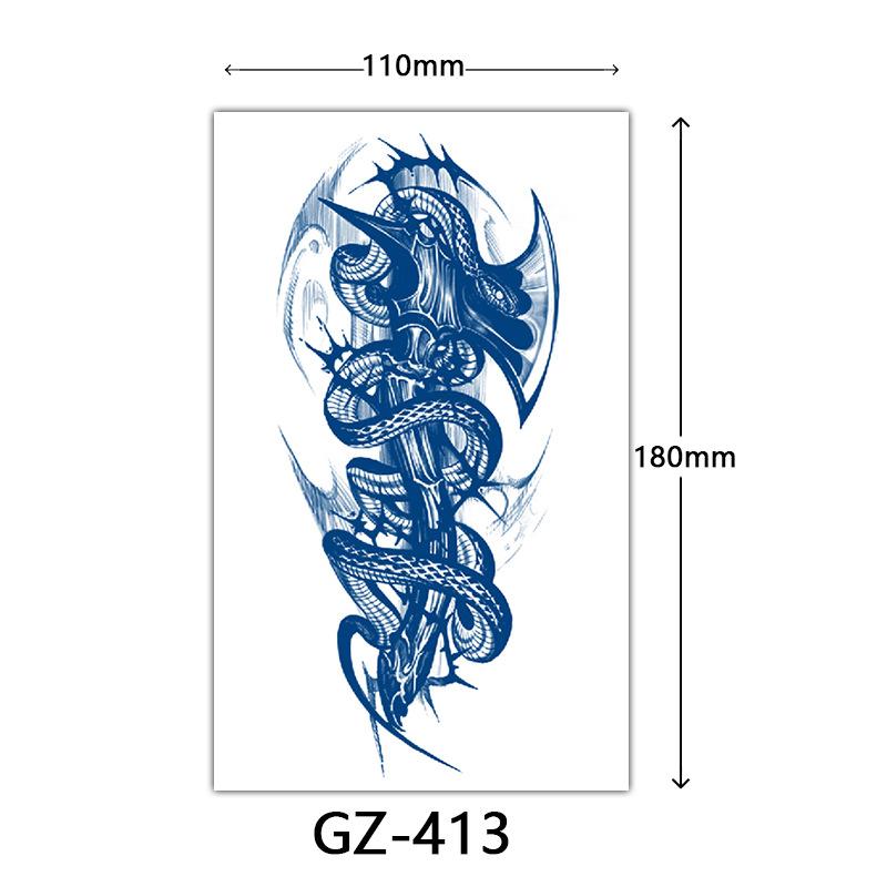 Autocolante Tatuaj Herbal, Autocolante Tatuaj cu Suc, Autocolante Tatuaj Semi-Permanent cu Litere Englezești Tatuaj