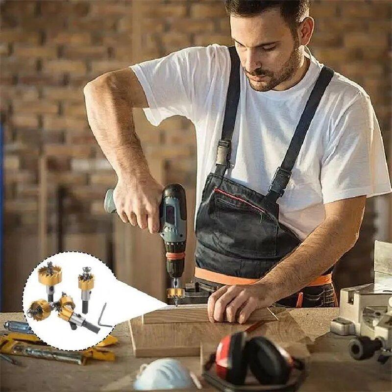 Cobalt Titanium Coated Hole Saw Kit – High-Speed Steel Opening Tool for Metal, Stainless Steel, Aluminum & Iron Sheet
