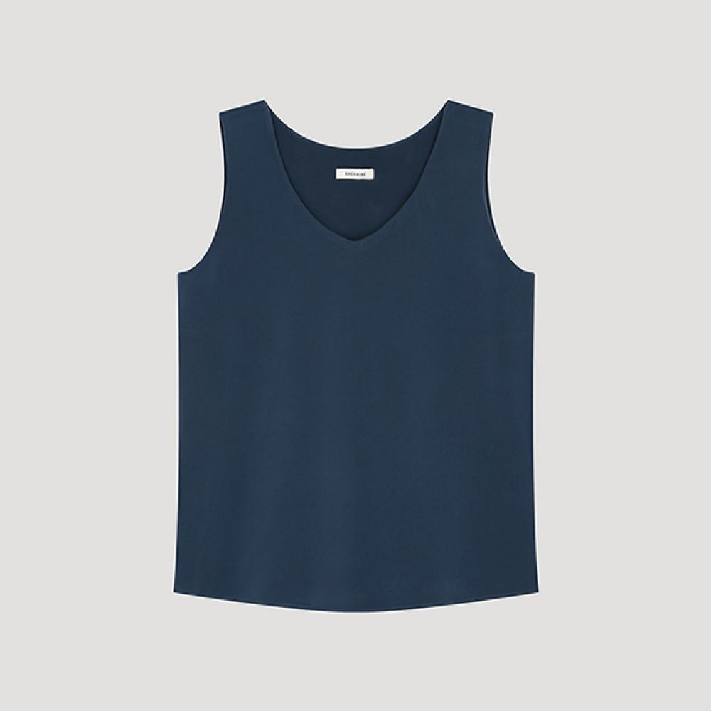 

She S miSS V Neck SleeVeleSS blouSe Swwblo22130 Dl dark blue/55