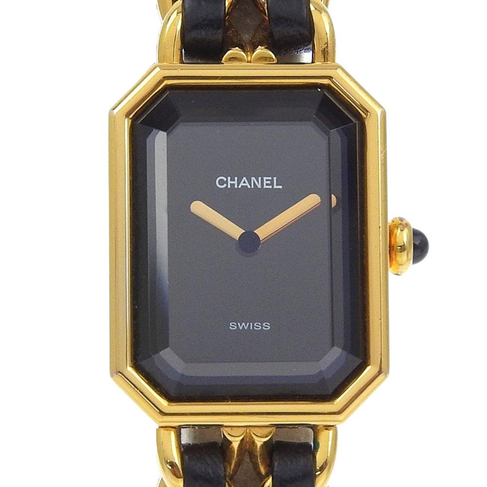 

CHANEL Premiere M Watches H0001 blackDial Plated Gold/leather Quartz Analog display Women Used