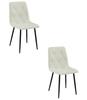 LIBRA Chair - Beige Fabric / Black Legs X 2